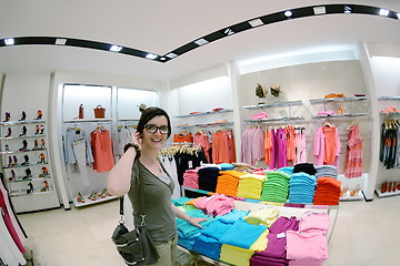 Image showing woman in shopping