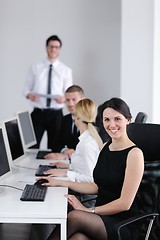 Image showing business people group working in customer and helpdesk office