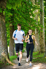 Image showing couple jogging