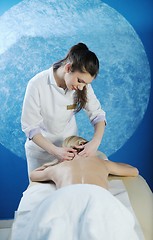 Image showing Beautiful young woman in spa