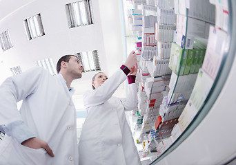 Image showing pharmacy drugstore people team