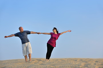 Image showing couple enjoying the sunset