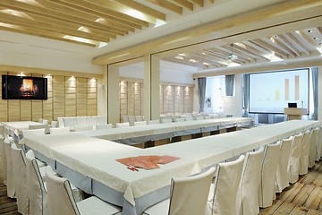 Image showing Empty business conference room