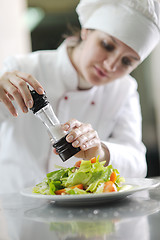 Image showing chef preparing meal