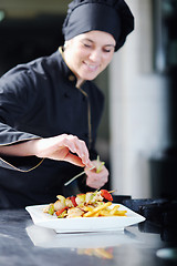 Image showing chef preparing meal