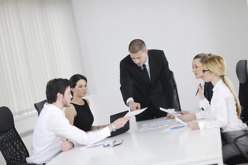 Image showing business people in a meeting at office