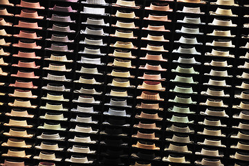 Image showing Ties on the shelf of a shop