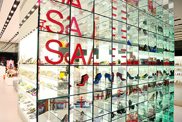 Image showing woman shoes in store