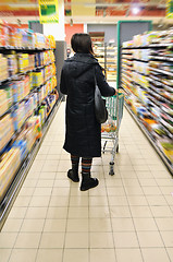 Image showing young woman in shopping