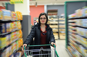 Image showing young woman in shopping