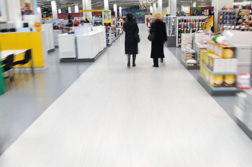 Image showing young woman in shopping