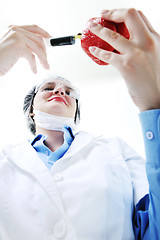 Image showing doctor with red papper