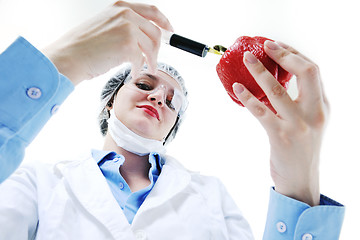 Image showing doctor with red papper