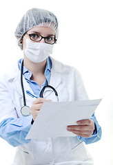 Image showing isolated adult woman nurse