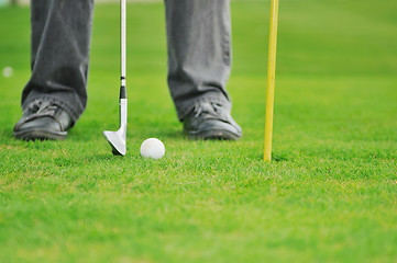 Image showing golf ball game