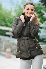 Image showing happy woman fashion outdoor 