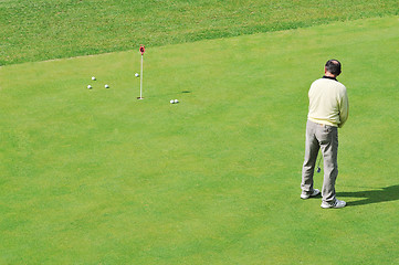 Image showing golf ball game