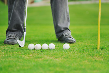 Image showing golf ball game