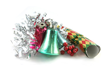 Image showing Christmas decorations isolated