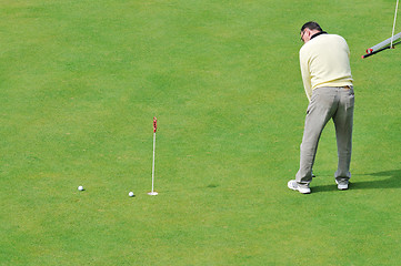 Image showing golf ball game