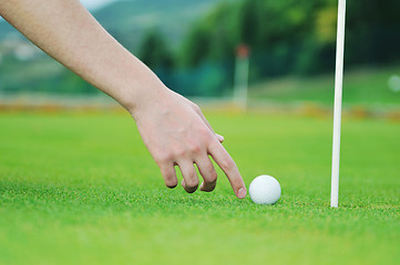 Image showing golf ball game