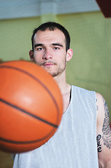 Image showing basket ball game player portrait