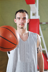 Image showing basket ball game player portrait