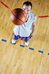 Image showing basket ball game player portrait