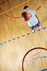 Image showing basket ball game player portrait