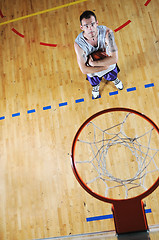 Image showing basket ball game player portrait