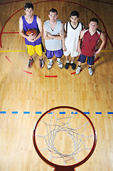 Image showing basket ball game player at sport hall