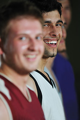 Image showing basket ball game player at sport hall