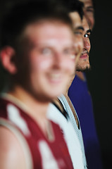 Image showing basket ball game player at sport hall