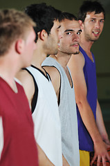 Image showing basket ball game player at sport hall