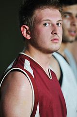 Image showing basket ball game player at sport hall