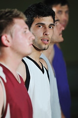 Image showing basket ball game player at sport hall