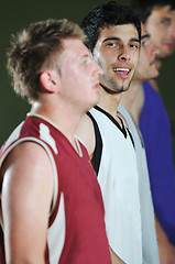 Image showing basket ball game player at sport hall