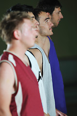 Image showing basket ball game player at sport hall