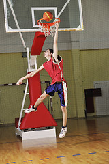 Image showing basketball jump