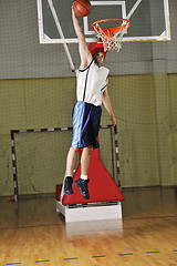 Image showing basketball jump