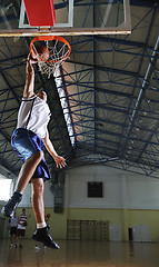 Image showing basketball jump