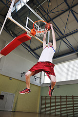 Image showing basketball jump