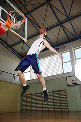 Image showing basketball jump