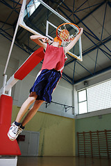 Image showing basketball jump