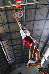 Image showing basketball jump