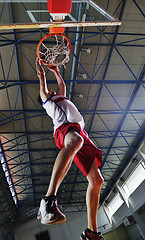 Image showing basketball jump