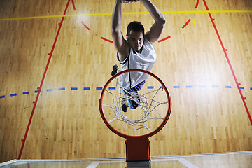 Image showing basketball jump