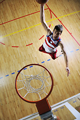 Image showing basketball jump