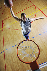 Image showing basketball jump