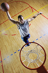 Image showing basketball jump